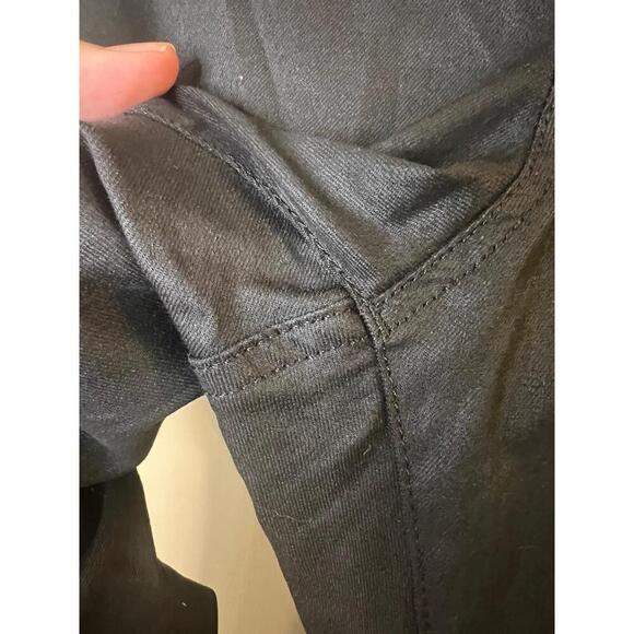 Helmut Lang Black Elastic Waistband Stretch Fabric Flat Front High Rise Pants 32 - Picture 12 of 13